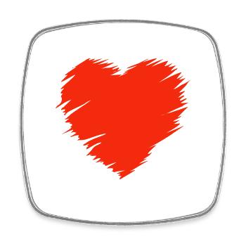 Valentinstag, Valentinstag, Valentinstag - Viereckiger Kühlschrankmagnet - Weiß - Vorne