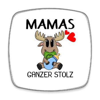 Baby Geburt Schwanger Babyspruch Sprüche - Viereckiger Kühlschrankmagnet - Weiß - Vorne