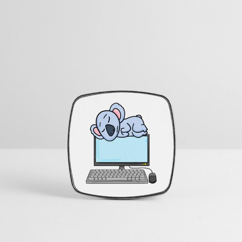Koala Computer Nerd Programmierer Geschenk Viereckiger Kühlschrankmagnet