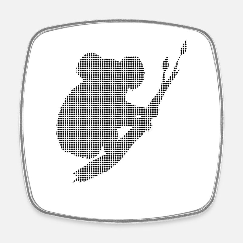 Koala - Viereckiger Kühlschrankmagnet - Weiß