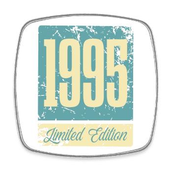 1995 Anniversaire de naissance Année de naissance - Magnet carré - blanc - Devant