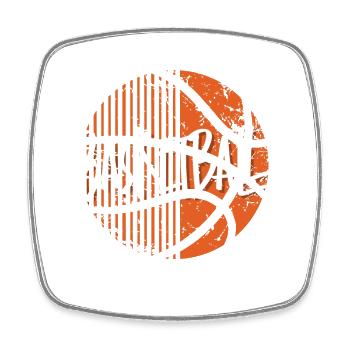Basketball basketball players - Square fridge magnet - white - Front