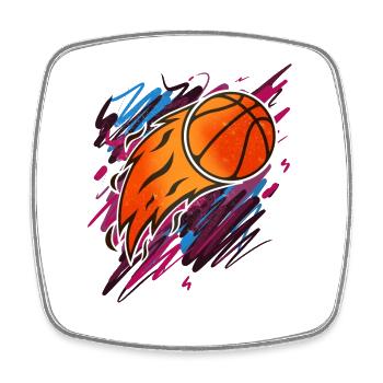 Basketball basketball players - Square fridge magnet - white - Front