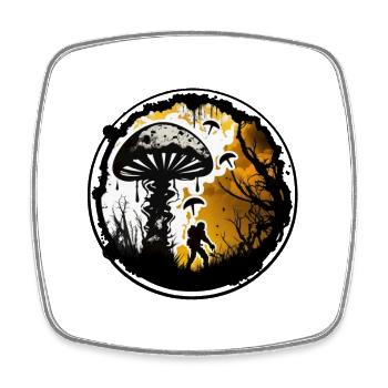 the last of - Square fridge magnet - white - Front
