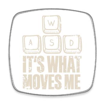 Pc Gaming Gamer - Square fridge magnet - white - Front
