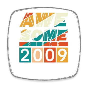2009 Anniversaire Naissance Année de naissance millésime - Magnet carré - blanc - Devant