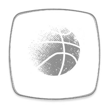 Basketball basketball players - Square fridge magnet - white - Front