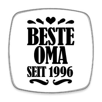 Beste Oma seit 1996 - Oma Geschenk - Viereckiger Kühlschrankmagnet - Weiß - Vorne
