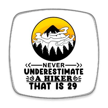 29. Geburtstag Berge Berg Gipfel - 29 Jahre alt - Viereckiger Kühlschrankmagnet - Weiß - Vorne