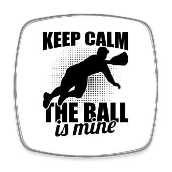 Baseball lovers - Square fridge magnet - white - Front