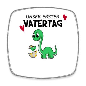 Vatertag - erster Vatertag Geschenk - Viereckiger Kühlschrankmagnet - Weiß - Vorne