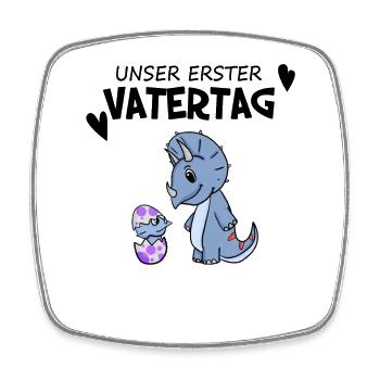 Vatertag - erster Vatertag Geschenk - Viereckiger Kühlschrankmagnet - Weiß - Vorne