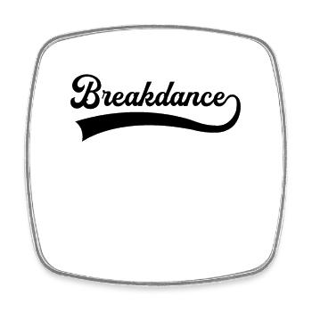 Breakdance lettering - Square fridge magnet - white - Front