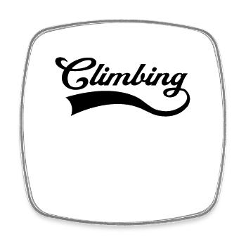 Climbing lettering - Square fridge magnet - white - Front