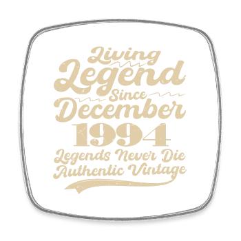 Once upon a time there was a legend. December 1994 Birth - Square fridge magnet - white - Front