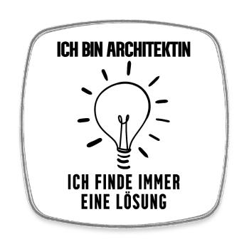 Architektin Geschenk - Viereckiger Kühlschrankmagnet - Weiß - Vorne