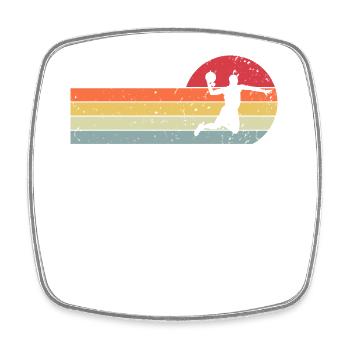 Handball Handball Player - Square fridge magnet - white - Front