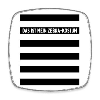 Zebra Kostüm Das Ist Mein Zebrakostüm Köln Zebras - Viereckiger Kühlschrankmagnet - Weiß - Vorne