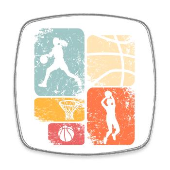Basketball Women's Basketball Women's Basketball - Square fridge magnet - white - Front