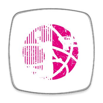 Basketball Women's Basketball Women's Basketball - Square fridge magnet - white - Front
