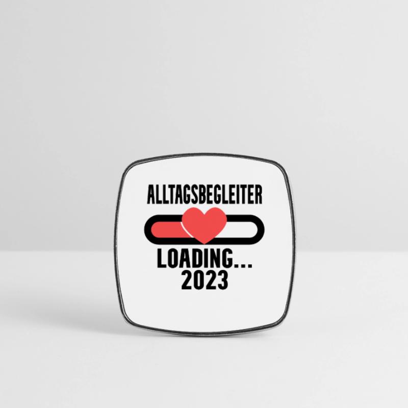 Alltagsbegleiter Beruf Loading 2023 Viereckiger Kühlschrankmagnet