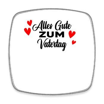 Vatertag Baby Spruch - alles Gute zum Vatertag - Viereckiger Kühlschrankmagnet - Weiß - Vorne