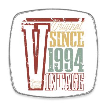 1994 Birthday Year of birth Year of construction Vintage Retro - Square fridge magnet - white - Front