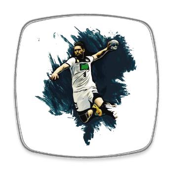 Handballer - Handball - Viereckiger Kühlschrankmagnet - Weiß - Vorne