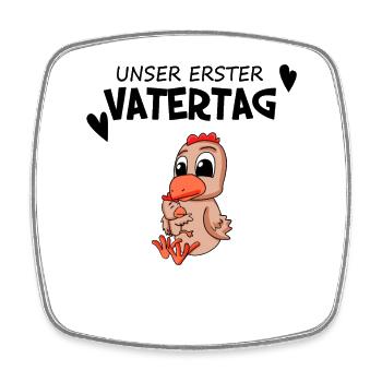 Vatertag - erster Vatertag Geschenk - Viereckiger Kühlschrankmagnet - Weiß - Vorne