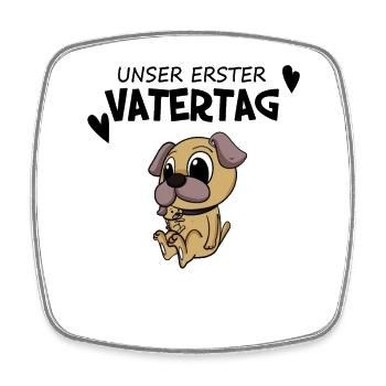 Vatertag - erster Vatertag Geschenk - Viereckiger Kühlschrankmagnet - Weiß - Vorne