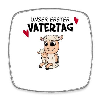 Vatertag - erster Vatertag Geschenk - Viereckiger Kühlschrankmagnet - Weiß - Vorne