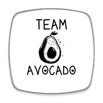 Team Avocado - Square fridge magnet - white - Front