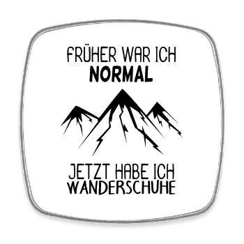 Berg Berge Spruch Wandern Berggipfel Gipfel - Viereckiger Kühlschrankmagnet - Weiß - Vorne
