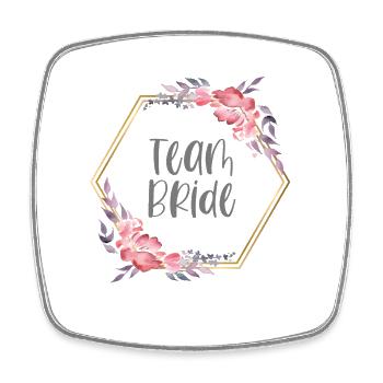 Team Bride Hochzeit Junggesellinnenabschied JGA - Viereckiger Kühlschrankmagnet - Weiß - Vorne