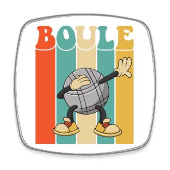 Boules de boule pour Bouler Boccia Jeu Botcha Boule - Magnet carré - blanc - Devant