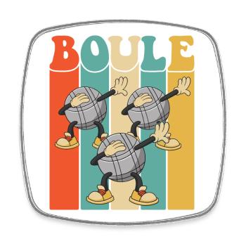 Boules de boule pour Bouler Boccia Jeu Botcha Boule - Magnet carré - blanc - Devant