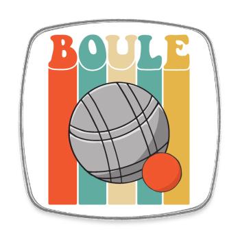 Boules de boule pour Bouler Boccia Jeu Botcha Boule - Magnet carré - blanc - Devant