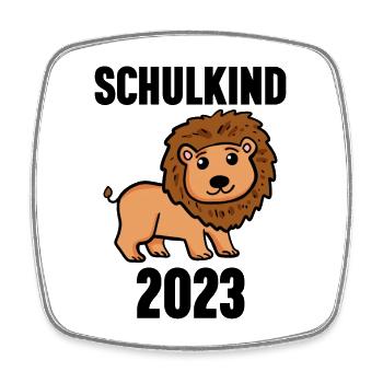 Schuldkind Einschulung 2023 - Viereckiger Kühlschrankmagnet - Weiß - Vorne