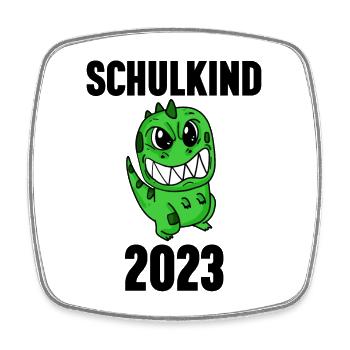 Schuldkind Einschulung 2023 - Viereckiger Kühlschrankmagnet - Weiß - Vorne