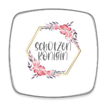 Schützenkönigin Schützenfest Schützin Geschenk - Viereckiger Kühlschrankmagnet - Weiß - Vorne