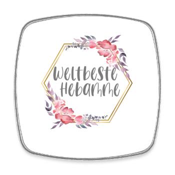 Weltbeste Hebamme Geburtshilfe Geburt Geschenk - Viereckiger Kühlschrankmagnet - Weiß - Vorne