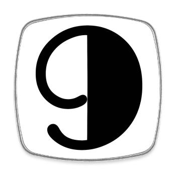 9. 9 YEARS. 9th ANNIVERSARY. BIRTHDAY 9 YEARS. 9 - Square fridge magnet - white - Front