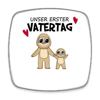 Vatertag - erster Vatertag Geschenk - Viereckiger Kühlschrankmagnet - Weiß - Vorne