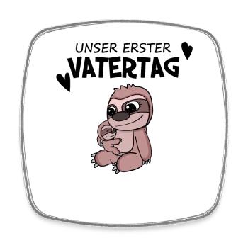 Vatertag - erster Vatertag Geschenk - Viereckiger Kühlschrankmagnet - Weiß - Vorne