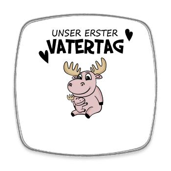 Vatertag - erster Vatertag Geschenk - Viereckiger Kühlschrankmagnet - Weiß - Vorne