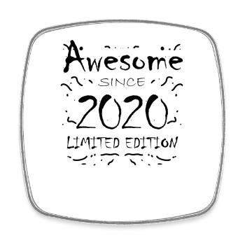 2020 - Vintage 2020 - Fantastic since 2020 - Square fridge magnet - white - Front