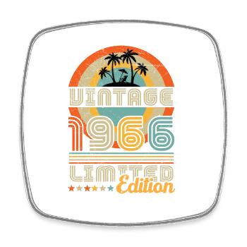May 1966 Anniversary April 1966 May - Square fridge magnet - white - Front