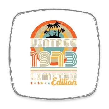 Millésime 1973 anniversaire cadeau - Magnet carré - blanc - Devant