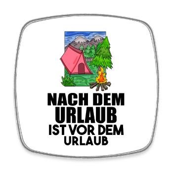 Urlaub - Viereckiger Kühlschrankmagnet - Weiß - Vorne