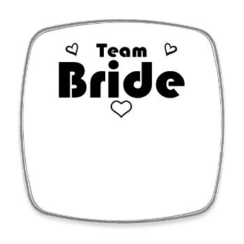 Team Bride - Viereckiger Kühlschrankmagnet - Weiß - Vorne